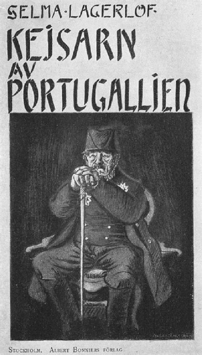 Image of a first-edition book cover of The Emperor of Portugallia