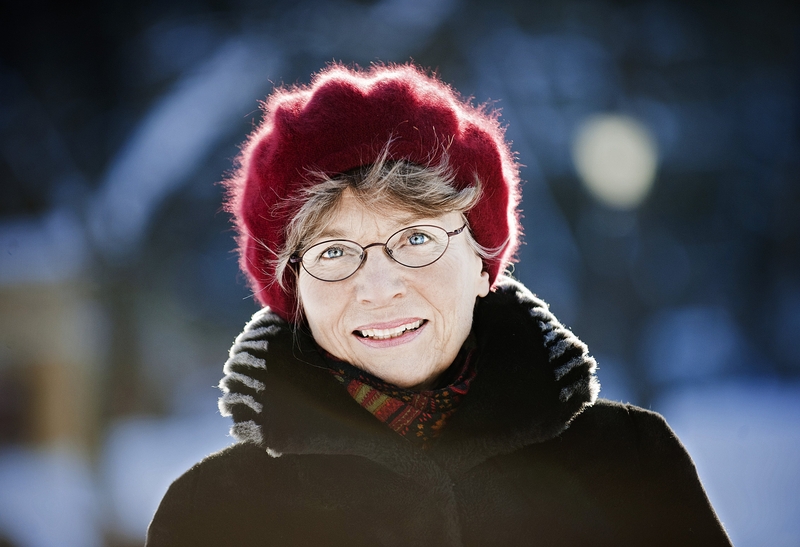 Ulla-Lena Lundberg in red beret