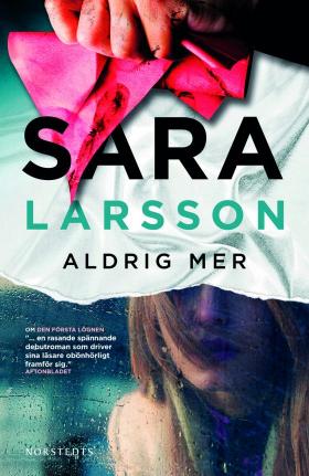 Book cover of Aldrig mer by Sara Larsson