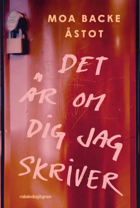Book cover, Det är om dig jag skriver, by Moa Backe Åstot.