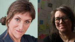Composite image of Pija Lindenbaum and Anna Åkerström