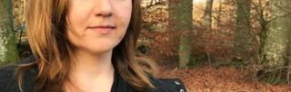 Portrait of Lida Starodubtseva in forest